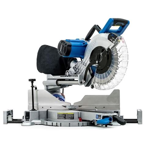 Kobalt 12 In 15 Amp Dual Bevel Sliding Laser Compound Miter Saw In The Miter Saws Department At