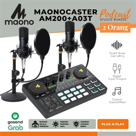 Jual Maono Au Am Plus Mic Maono Au A T Paket Podcast Berdua