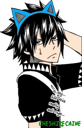 Gray Fullbuster with Cat Ears by CheshireCaine on DeviantArt