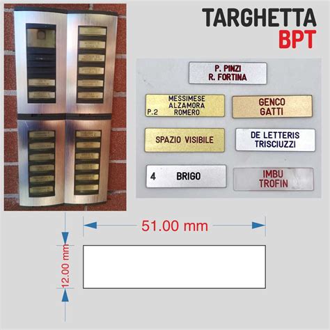 Targhette Da Citofono Critelli It