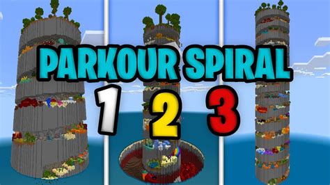 Parkour Spiral 1 2 Y 3 Para Mincraft 1 20 Bedrock Pocket Edition