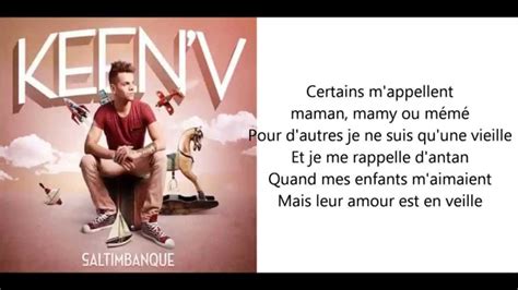 Keen V Certains M Appellent Paroles YouTube