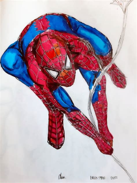 Spider-man Traditional art 2 by Artastic-CW on DeviantArt