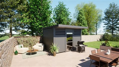 Abri De Jardin Abri Ext Rieur En Aluminium Sur Mesure Gustave Rideau