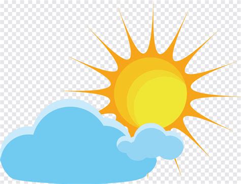 Sunny Cloud Cartoon Png Pngegg