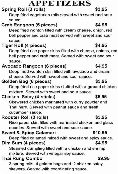 Sawatdee Thai Menu Plattsburgh Ny