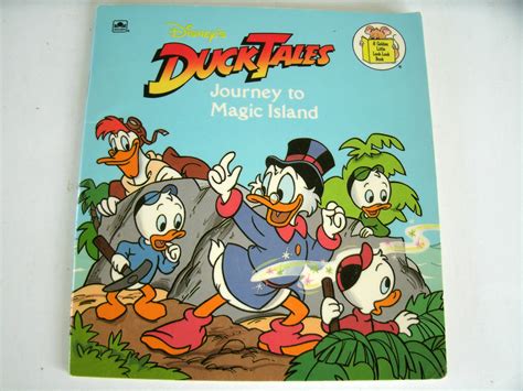 Ducktales Journey To Magic Island Golden Book Vintage 1980s 1989