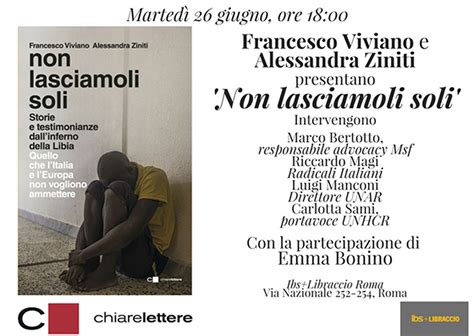 Presentazione Del Libro Non Lasciamoli Soli Roma Giugno