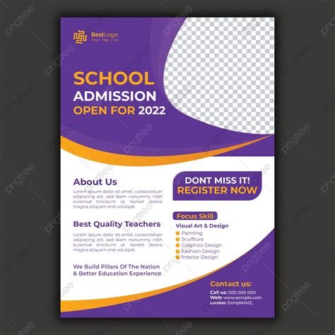 Admission Flyer Design Template Download On Pngtree