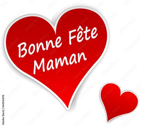 Bonne F Te Maman Tiquettes Stock Vector Adobe Stock