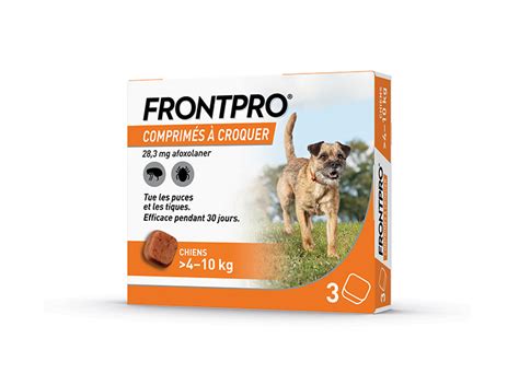 Frontpro Chien M Comprim Anti Puces Pour Chien De Kg