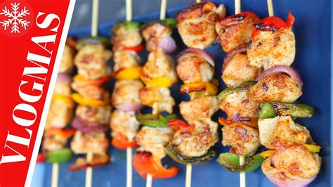 CHICKEN KEBABS SKEWERS VLOGMAS DAY 5 CHRISTMAS RECIPE YouTube