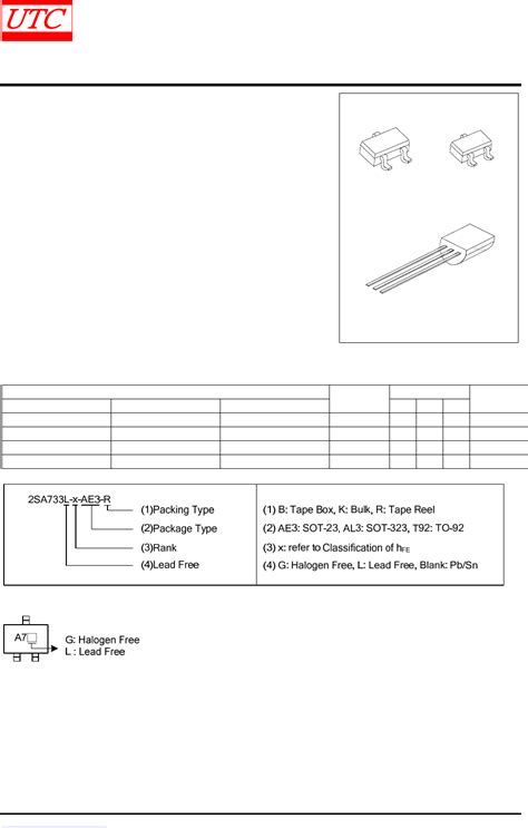 2sa733 X Ae3 R Pdf文件 2sa733 X Ae3 R Pdf文件在线浏览页面【1 4】 天天ic网