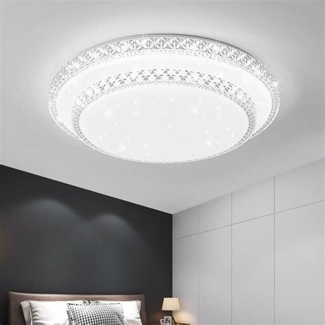 Dopastore Plafoniera Da Soffitto Led W Design Doppio Cerchio Bianco