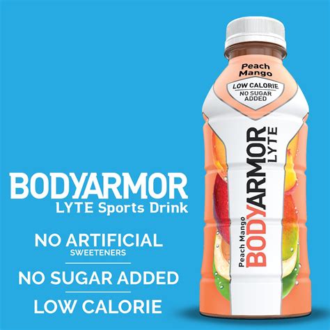 Bodyarmor Lyte Sports Drink Low Calorie Sports Beverage Peach Mango