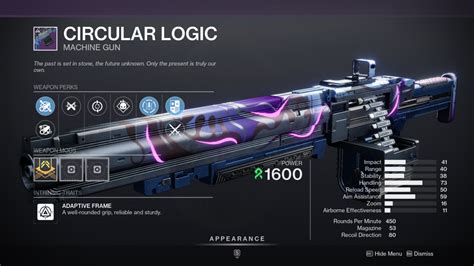 How To Get Destiny 2 Circular Logic Machine Gun Deltia S Gaming