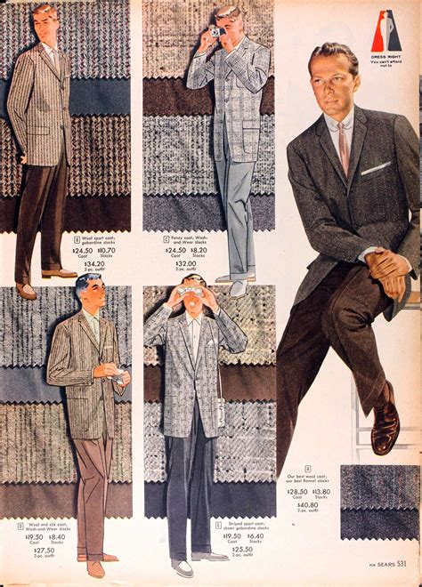 Sears Catalog Highlights Spring Summer 1958 Vintage Mens Fashion Sears Catalog Mens Fashion