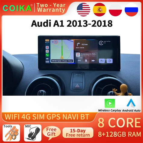 Sistema Android 11 WIFI 4G SIM Navegador GPS Para Coche Radio Para