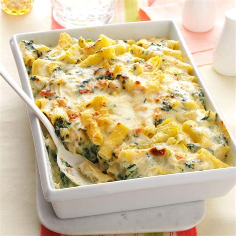 Creamy Spinach & Rigatoni Bake Recipe | Taste of Home