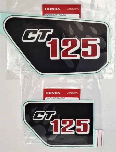 Set R L Original Honda Ct Trial Seiten Aufkleber Sticker Emblem