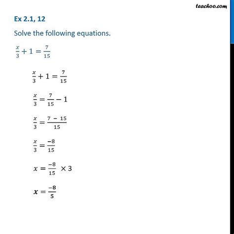 Question Solve X Chapter Class Teachoo