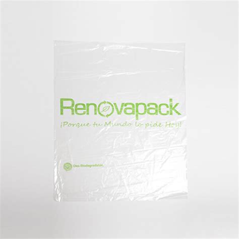 Bolsa Transparente Biodegradable X Desechables Biodegradables