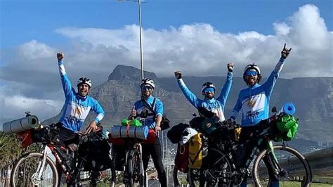 La travesía en bicicleta de cuatro cordobeses que recorrieron más de 10