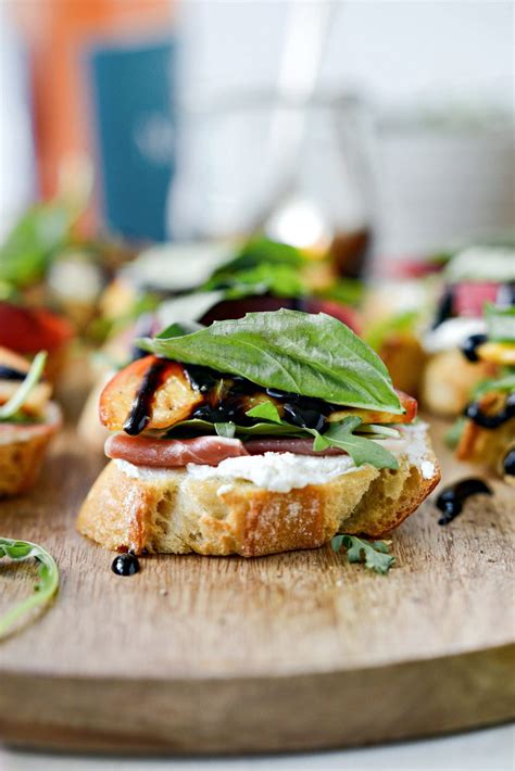 Peach Prosciutto Goat Cheese Crostini Simply Scratch