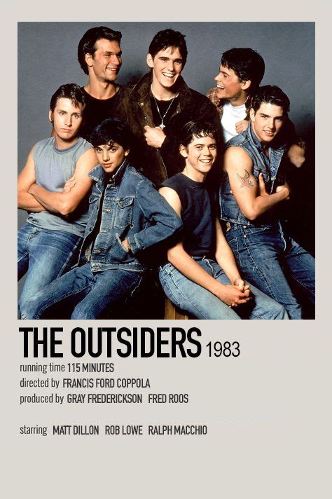 The Outsiders By Jessi Iconic Movie Posters Film Posters Minimalist