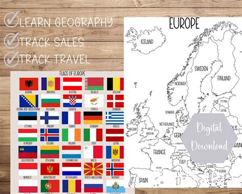 Europe Map, Map of Europe, Printable Europe Map Printable Europe Sales ...