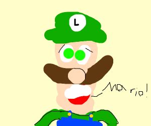 Luigi calling for Mario - Drawception