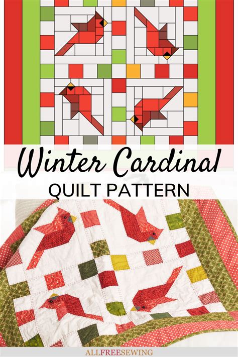 Winter Cardinal Quilt Pattern Free