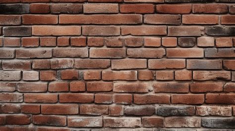 Realistic Decorative Background With Seamless Texture Of Red Brick Wall