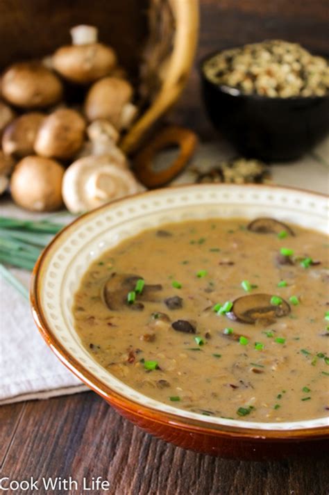 Wild Rice And Mushroom Soup Recipe Chefthisup