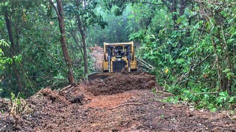 CAT D6R XL Bulldozer Operator Very Perfect Job Reopening Mountain Road