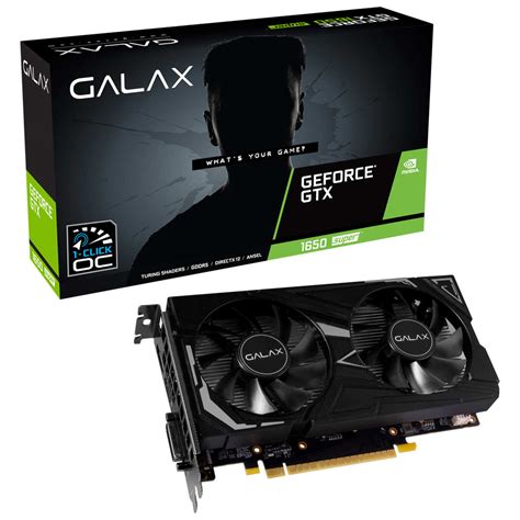 Placa De Vídeo Geforce Gtx 1650 Super Ex 1 Click Oc 4gb Gddr6 128bit