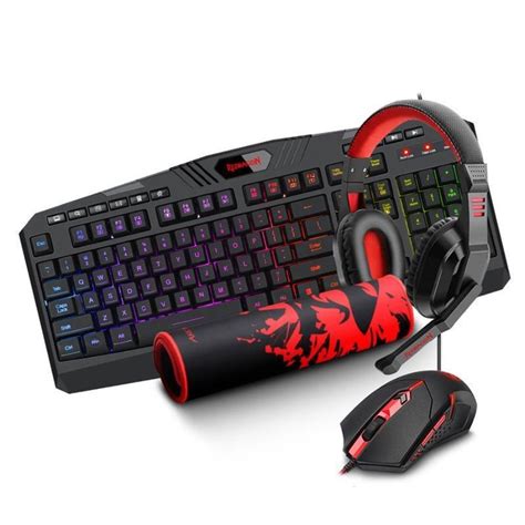 Mexx Teclado Mouse Auricular Y Pad Gamer Redragon S Ba