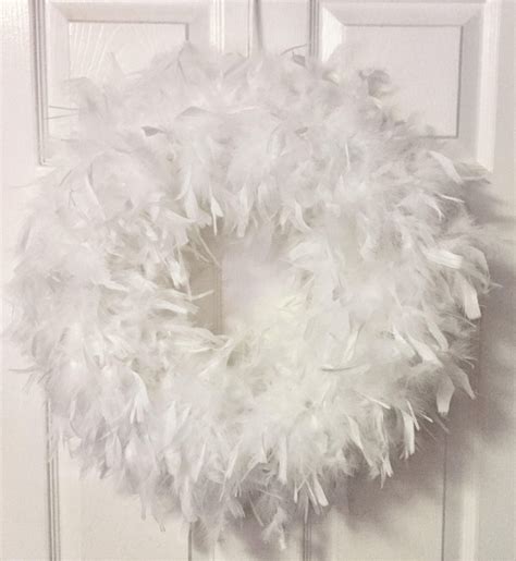 White Feather Wreath – Angelwreaths