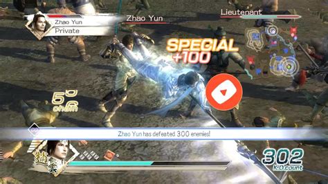 Dynasty Warriors 6 Zhao Yun Free Mode Chaos Difficulty Battle