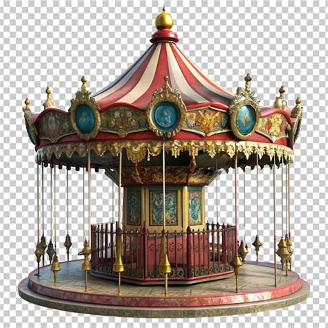 Premium Psd Circus Carousel Clipart Isolated Vector Illustration