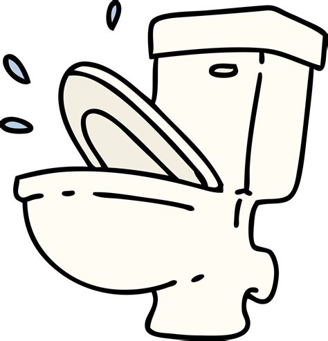 Cartoon Of A Toilet Talking Or Flushing Vector Art At Vecteezy