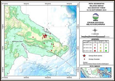 BERAU KALTIM Alami 18 Kali Gempa Susulan Usai Diguncang 5,6 Magnitudo ...