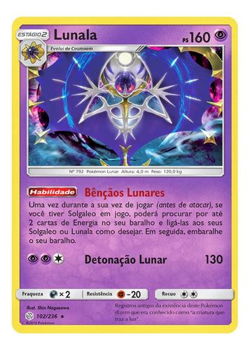 Kit Lend Rios Solgaleo Lunala Ultra Necrozma Lote Cartas