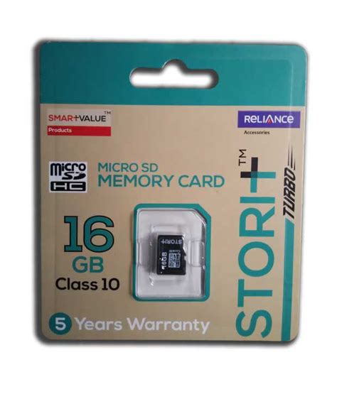 Reliance Micro Sd 16 Gb Class 10 Memory Card Memory Cards Online At