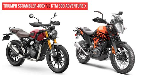 Triumph Scrambler X Vs Ktm Adventure X Specs Comparison