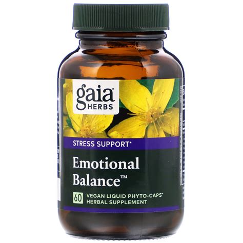 Gaia Herbs Emotional Balance 60 Vegan Liquid Phyto Caps Iherb