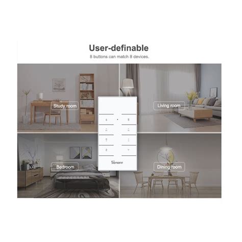 Interruptor Dimmer D1 Con Control 433mhz Y Base Inteligente Sonoff