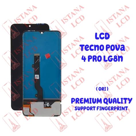 Jual Grosir LCD Tecno Pova 4 Pro LG8N Fullset Touchscreen FINGERPRINT