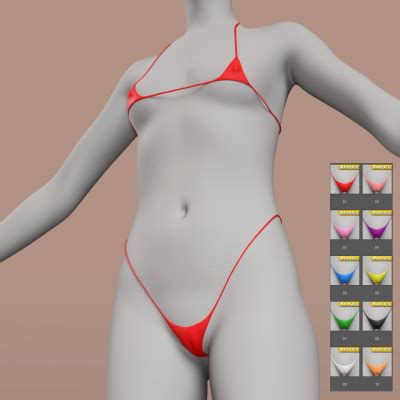 HX Micro Bikini V For Genesis Daz Content By HumanXYStudio