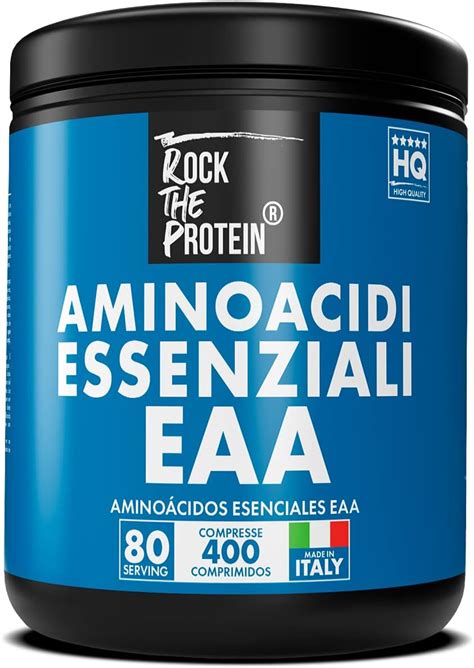 EAA Aminoacidi Essenziali 400 Compresse Rock The Protein Matrice Di 8